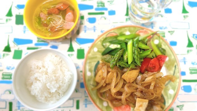 筋肉をつけたいときランチ 豚の生姜焼き