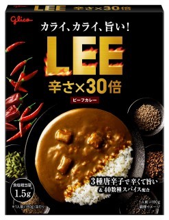 ビーフカレーLEE 辛さ×30倍　パッケージ画像